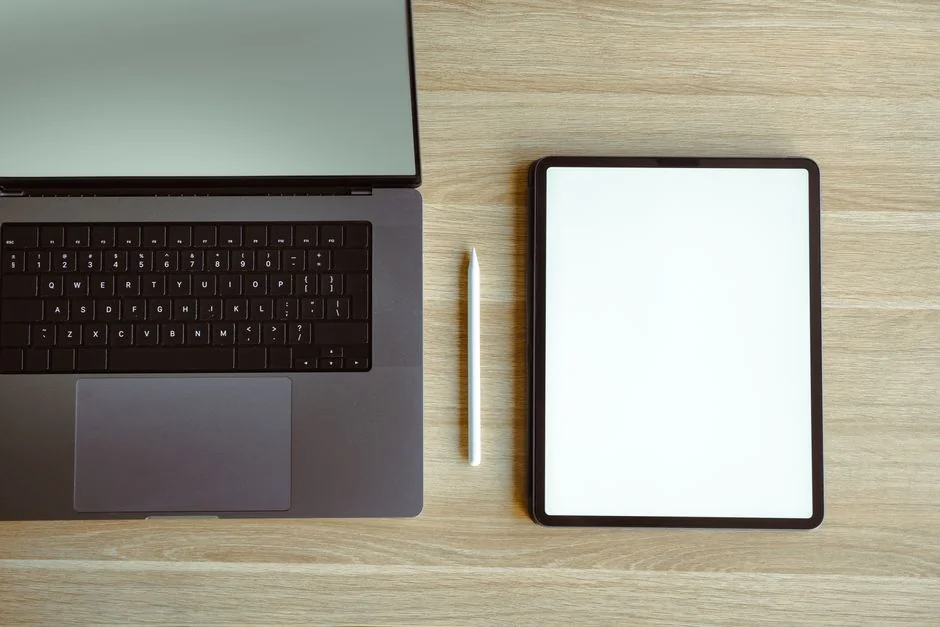 Laptop screen showing Pexels website, ideal for stock photo needs.